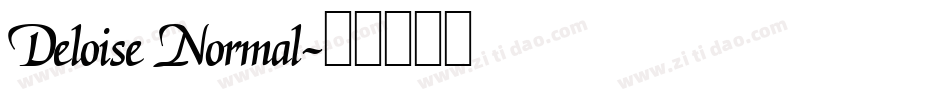 Deloise Normal字体转换